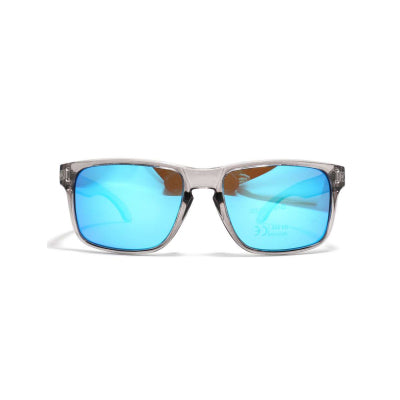Insalt Excalibur Transparent Grey Polarized Sunglasses | UV400