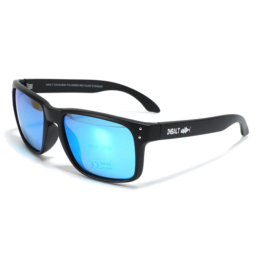 Insalt Excalibur Matte Black Polarized Sunglasses | UV400