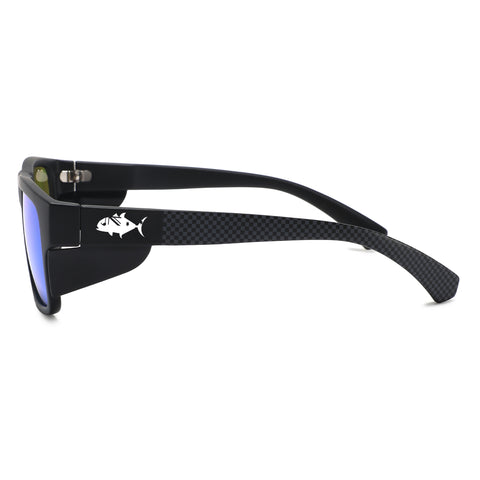 Insalt Eziview Safewear polarised matte black/blue lens